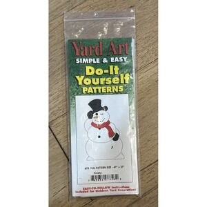 Vintage Yard Art Do It Yourself - #78‎ - Frosty - 47"x27"